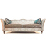 John Sankey Wolseley Sofa in Ava Velvet Caramel Fabric with Contrast Lumbar Cushions