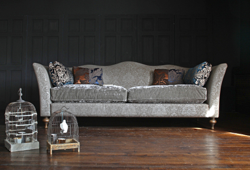 John Sankey Wolseley King Size Sofa in Otranto Truffle Fabric