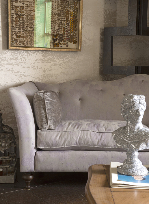 John Sankey Wolseley Sofa in Babington Rose Quartz Fabric