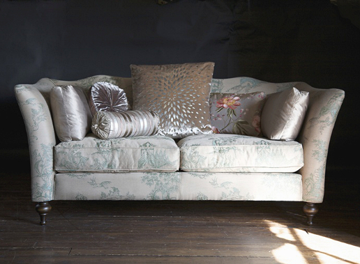 John Sankey Wolseley Large Sofa in Toile Birch Fabric