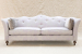 John Sankey Wolseley Sofa in Babington Rose Quartz Fabric with Contrast Piping and Velvet Cushions