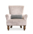 John Sankey Wooster Chair in Delanty Velvet Silver Fabric