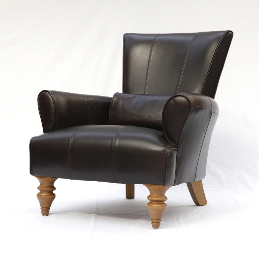 John Sankey Wooster Chair in Full Black Leather