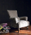 John Sankey Wooster Chair in Satie Pewter Fabric