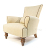 John Sankey Wooster Chair in Wool Plaid Fabric