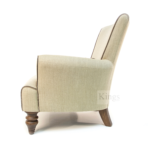 John Sankey Wooster Chair in Wool Plaid Fabric