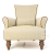 John Sankey Wooster Chair in Wool Plaid Fabric