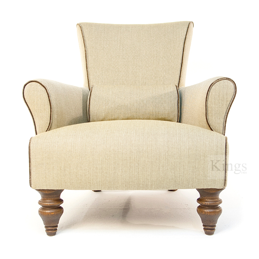 John Sankey Wooster Chair in Wool Plaid Fabric