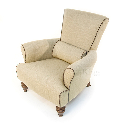 John Sankey Wooster Chair in Wool Plaid Fabric