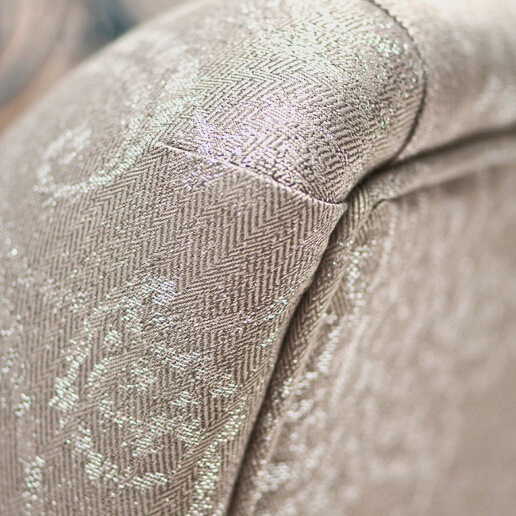 John sankey Wolseley Sofa in Legacy Macadamia Fabric Arm Detail