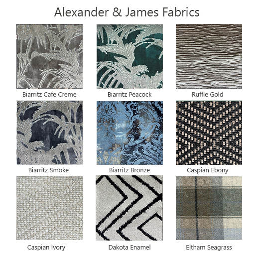 Alexander and James Pattern Fabrics 2 