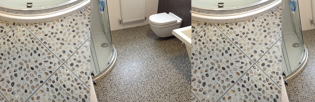 Luxury Vinyl Tiles Screeded and Fully Fitted to a Bathroom 