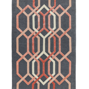 Asiatic Rugs Matrix MAX66 Hexagon Charcoal