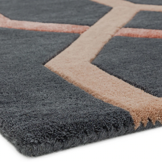 Asiatic Rugs Contemporary Home Matrix MAX66 Hexagon Charcoal 1