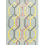 Asiatic Rugs Matrix MAX67 Hexagon Silver