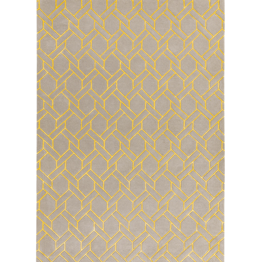 Asiatic Rugs Contemporary Home Nexus FL02 Silver & Yellow