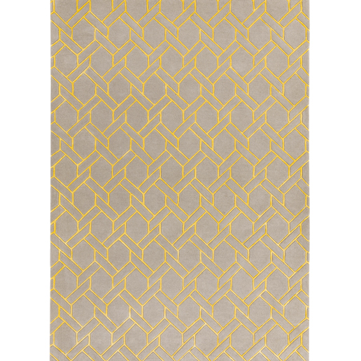 Asiatic Rugs Contemporary Home Nexus FL02 Silver & Yellow