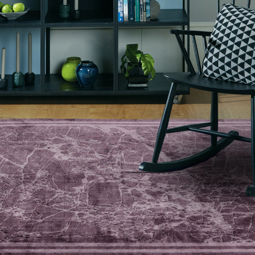 Asiatic Rugs Contemporary Home Zehraya ZE01 Purple Border 1