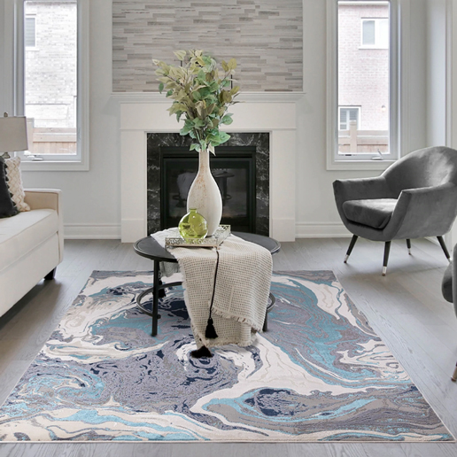 Asiatic Rugs Easy Living  Aurora Ocean Rug AU18 1