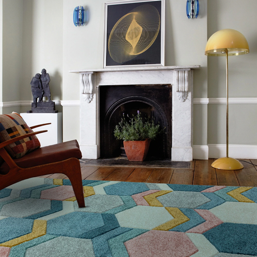 Asiatic Rugs Easy Living  Sketch SK10 Hexagon Multi 1