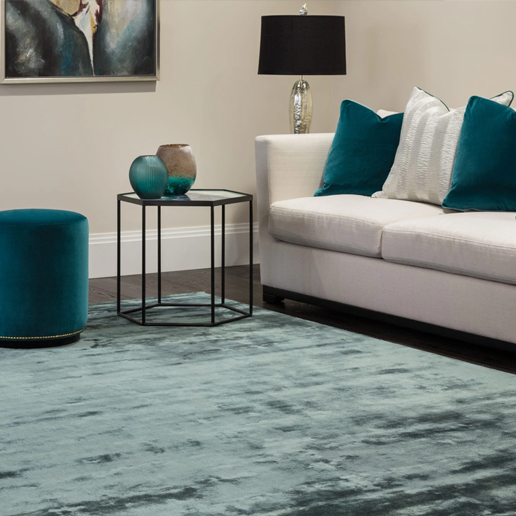 Asiatic Rugs Katherine Carnaby Chrome Petrol 1