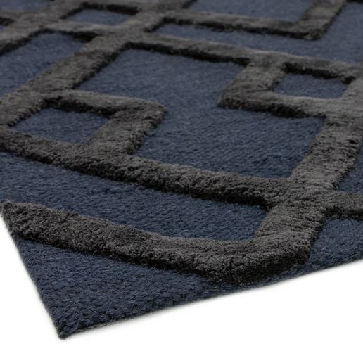 Asiatic Rugs Natural Weaves Dixon Black Trellis 1