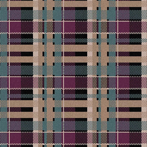 Alternative Flooring Quirky Tartan Silver Tassie Carpet 7162