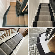 Bespoke Handmade Taped and Whipped Stair Runners