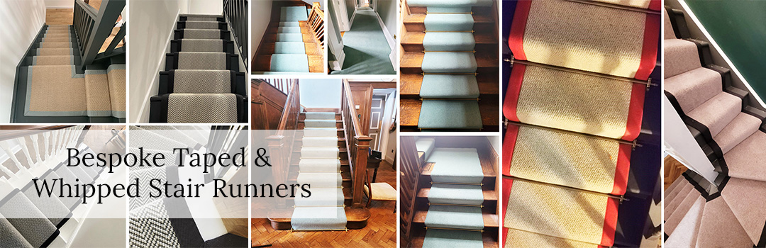 Bespoke Handmade Taped and Whipped Stair Runners