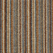 Crucial Trading Mississippi Stripe Chai Blue Wool Loop Pile Carpet WS222