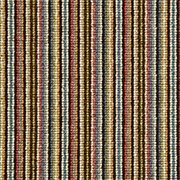 Crucial Trading Mississippi Stripe Chocolate Blue Wool Loop Pile Carpet WS115