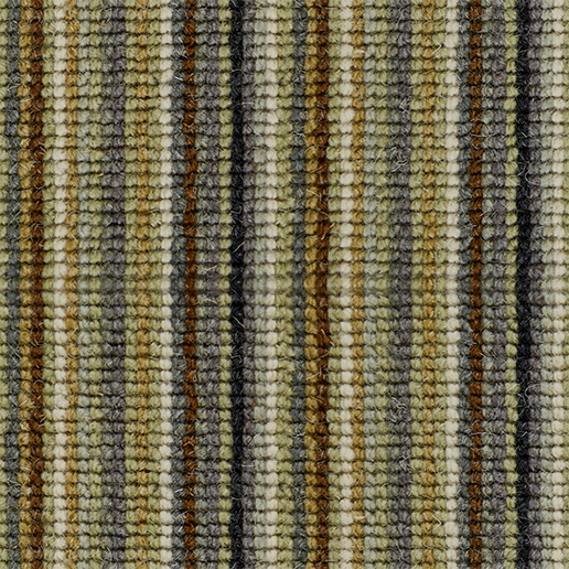Crucial Trading Mississippi Stripe Ginkgo Green Wool Loop Pile Carpet WS140