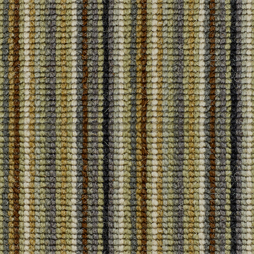 Crucial Trading Mississippi Stripe Ginkgo Green Wool Loop Pile Carpet WS140