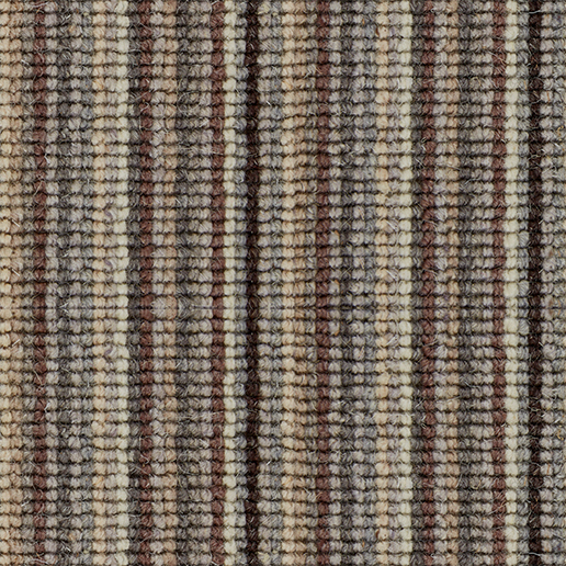Crucial Trading Mississippi Stripe Parchment Wool Loop Pile Carpet WS254