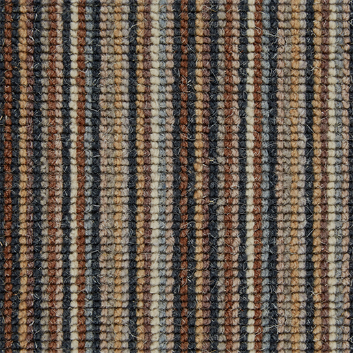 Crucial Trading Mississippi Stripe Deep Thinking Wool Loop Pile Carpet WS157