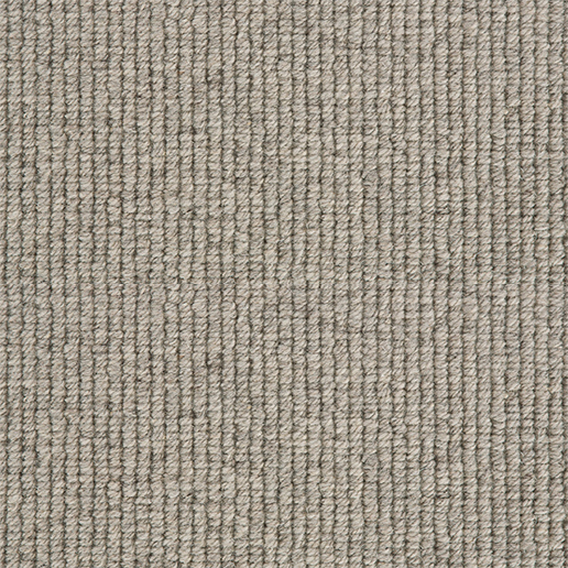 Crucial Trading Rustica Pale Grey Wool Loop Pile Carpet RU102
