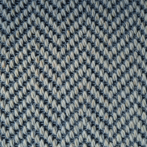 Fibre Flooring Wool Flatweave Classic Herringbone Carpet Lunar