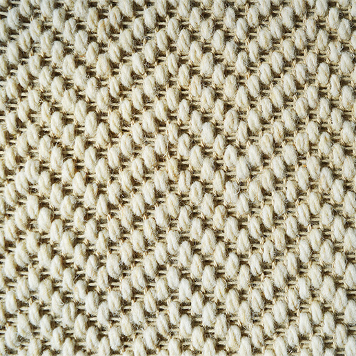 Fibre Flooring Wool Flatweave Classic Herringbone Carpet Chalk