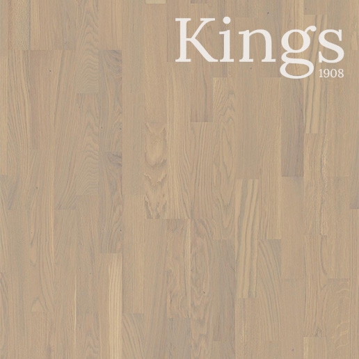 Boen Oak Warm Cotton Finale 14mm 3 Strip Live Pure Lacquer Brushed Beveled 2V