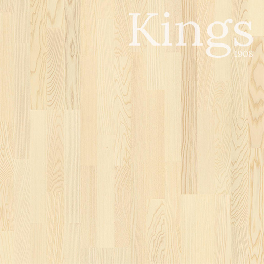 Boen White Ash Andante 14mm 3 Stripe Live Matt Lacquer Sanded Without Bevel