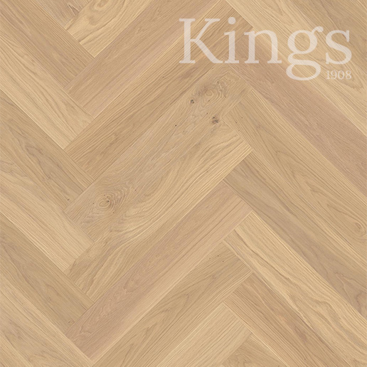 Boen Oak White Adagio 14mm Herringbone Click 138 A Plank Live Natural Oil Sanded Bevelled 4V