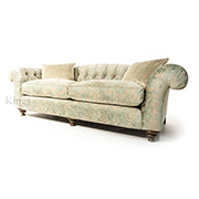 John Sankey Bloomsbury Grand Sofa in Florence Velvet Haze SOLD