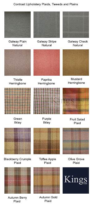 Contrast Upholstery Stripes Tweeds and Plains