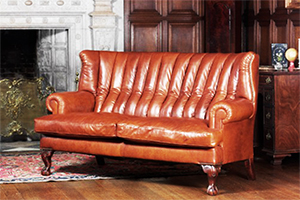 Contrast Upholstery Blake High Back Sofa 