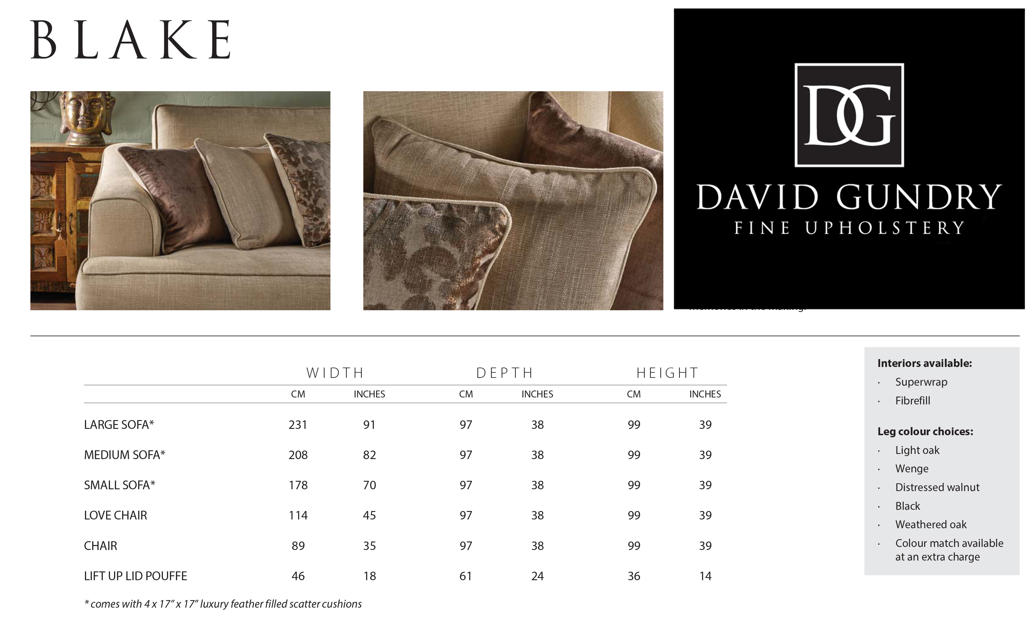 David Gundry Blake Sofa Price