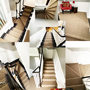 Triple Stairs and Landings in Kersaint Cobb Himalaya Sisal 