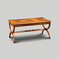 Iain James Furniture AMC171 Walnut Scissor Leg Coffee Table 