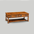 Iain James Furniture AMC291 Walnut 2 Drawer Coffee Table