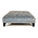 John Sankey Boothby Square Ottoman in Silver Velvet