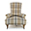 John Sankey Hawthorne Chair in Plaid Wool Fabric 2